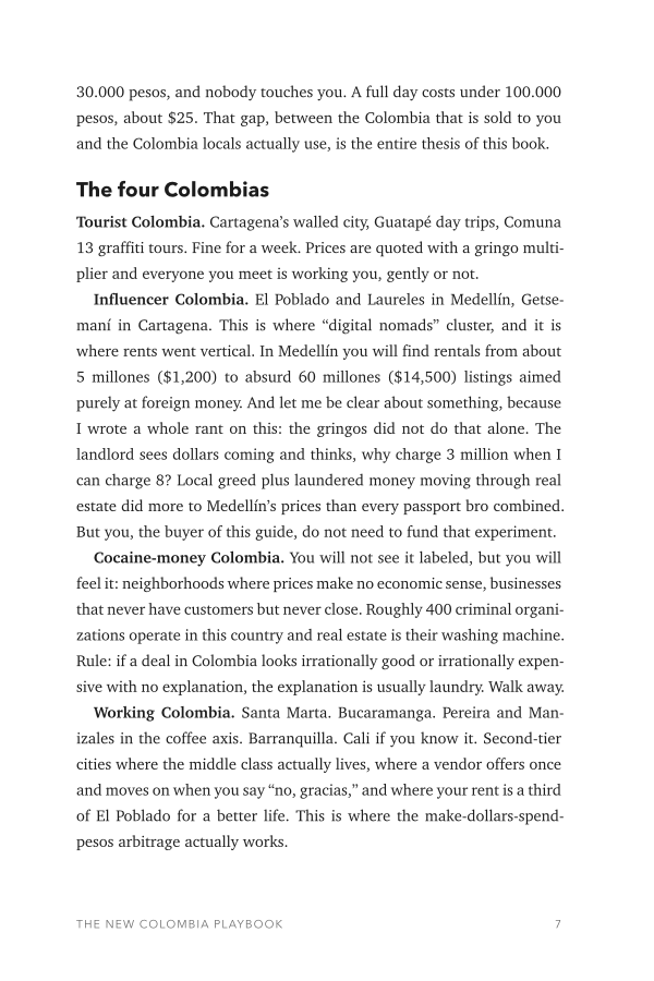 Chapter page: The four Colombias